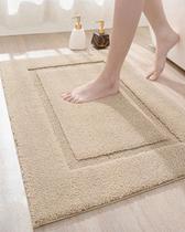 Tapetes de banheiro DEXI Tapete de banho antiderrapante lavável 60x40cm bege