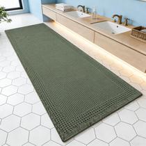 Tapetes de banheiro KOBIONE, absorventes para waffles, antiderrapantes, verdes