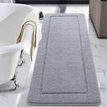 Tapetes de banheiro Runner LOCHAS Luminous 60x180cm Cinza claro