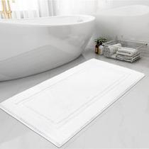 Tapetes de banheiro Runner SHACOS Super Soft 50x120cm brancos Tapetes de banheiro Runner SHACOS Super Soft 50x120cm brancos