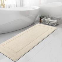 Tapetes de banheiro SHACOS Super Soft 60x150cm Tapetes de banho bege claro