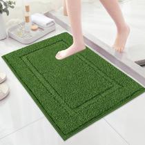 Tapetes de banheiro SHACOS Super Soft Microfiber 50x80cm verde oliva