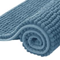 Tapetes de banheiro SUBRTEX Chenille Bath Mat Stone Blue 40x60cm Tapetes de banheiro SUBRTEX Chenille Bath Mat Stone Blue 40x60cm