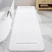 Tapetes de banheiro Tapete de banho longo LOCHAS 60x150cm branco antiderrapante Tapetes de banheiro Tapete de banho longo LOCHAS 60x150cm branco antiderrapante