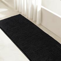 Tapetes de banheiro Tapete de banho SUBRTEX Chenille 60x140cm preto Tapetes de banheiro Tapete de banho SUBRTEX Chenille 60x140cm preto