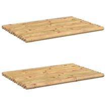Tapetes de banho de bambu VidaXL, 2 peças, chuveiro, cozinha, chão, marrom