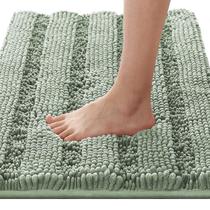 Tapetes de banho H.VERSAILTEX Extra Thick Chenille Listrado Sage Tapetes de banho H.VERSAILTEX Extra Thick Chenille Listrado Sage