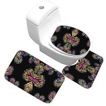 Tapetes de banho tapetes antiderrapantes absorventes padrão clássico tapete de porta capa de banheiro almofada de pé