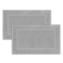 Tapetes de banho Tens Toalhas 100% algodão 50x80cm Pacote com 2 Cool Grey Tapetes de banho Tens Toalhas 100% algodão 50x80cm Pacote com 2 Cool Grey