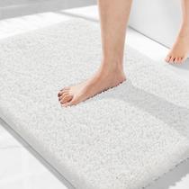 Tapetes de banho Yimobra Ultra Soft Absorvente de Água Branco 80x50cm