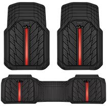 Tapetes de borracha universais para carro CAR PASS DeepDish, ajuste universal S a L, recortáveis