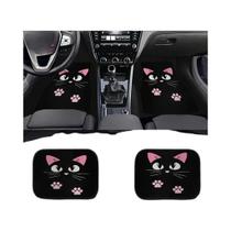 Tapetes De Carro Antiderrapantes Universais Com Estampa De Gato Retrô E Moinho De Vento Nórdico