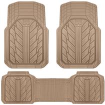 Tapetes de chão de carro CAR PASS Heavy Rubber All Weather Beige