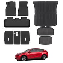 Tapetes de Chão Foronetry para Tesla Model Y (2021-2024) - 5 Lugares - 9 Peças Tapetes de Chão Foronetry para Tesla Model Y (2021-2024) - 5 Lugares - 9 Peças
