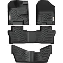 Tapetes de Chão YITAMOTOR para Honda Pilot (2016-2022) - 8 Passageiros - Pretos Tapetes de Chão YITAMOTOR para Honda Pilot (2016-2022) - 8 Passageiros - Pretos