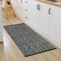 Tapetes de cozinha LEEVAN laváveis 60x130cm, preto, algodão boho