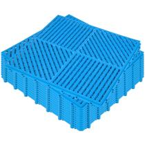 Tapetes de drenagem de piso de borracha entrelaçados TolanBBT Blue