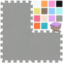 Tapetes de espuma qqpp EVA Rubber 18 Tiles Interlocking Grey