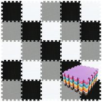 Tapetes de espuma qqpp EVA Rubber 18 Tiles Interlocking Puzzle