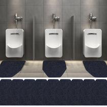 Tapetes de mictório de borracha lavável Basima, pacote com 12 unidades para banheiro masculino