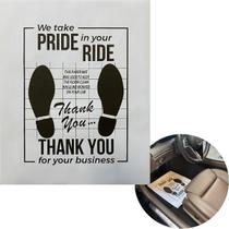 Tapetes de papel para carro FADUOALI brancos 50 unidades 40x50cm descartáveis