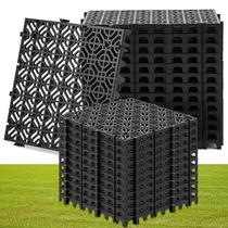 Tapetes de Proteção de Solo Wesnoy 25 unidades 40x40x3cm Preto