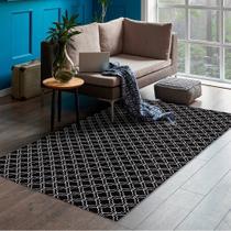 Tapetes de Sala Casablanca 1,35m x 2,50m Envio 24h - Preto