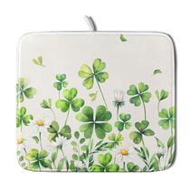 Tapetes de secagem de pratos Kawani Dia de São Patrício em aquarela verde