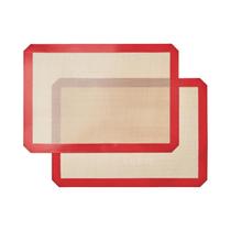 Tapetes De Silicone Para Cozimento, 42x29,5cm, 2 Peças, Reutilizáveis, Antiaderentes, Resistentes Ao