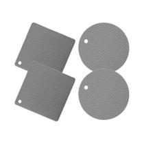 Tapetes De Silicone Resistentes Ao Calor 4PCS Suportes Para Panelas Antiderrapantes Duráveis