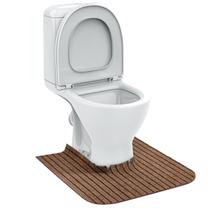 Tapetes de treinamento redondos Commode Potty para meninos, tapetes de treinamento para banheiro, tapetes sanitários para treinamento de penico, tapetes sanitários em forma de U, tapetes sanitários para banheiro, laváveis repetidamente à máquina (pacote com 4, marrons)