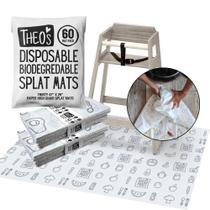Tapetes descartáveis para cadeiras altas THEO'S MATS 60 unidades Tapetes descartáveis para cadeiras altas THEO'S MATS 60 unidades
