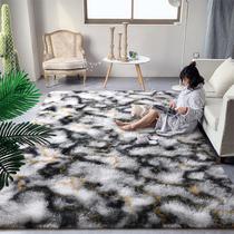 Tapetes DweIke Macios Preto Branco Dourado para Quarto e Sala, Tapete Peludo Grande 1,8x2,7 m para Meninas e Meninos, Tapete Antiderrapante e Lavável à Máquina para Dormitório, Berçário e Sala de Aula