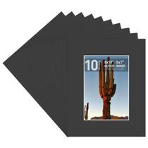 Tapetes fotográficos Golden State Art Classic Black 8x10, pacote com 10