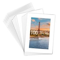 Tapetes fotográficos Golden State Art Pack de 100 x 5x7 com suporte