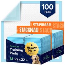 Tapetes Higiênicos para Filhotes Stack Man 100 Unidades 56x56 cm à Prova de Vazamentos