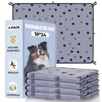 Tapetes Higiênicos Reutilizáveis para Cães Fostanfly 46x61 cm Pacote com 4 Tapetes Higiênicos Reutilizáveis para Cães Fostanfly 46x61 cm Pacote com 4