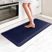 Tapetes Kitchen Runner HappyTrends antifadiga com 1,2 cm de espessura, azuis