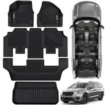 Tapetes oEdRo Chrysler Pacifica 2017-2026 em TPE, conjunto