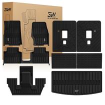 Tapetes para assoalho 3W em TPE compatíveis com Jeep Grand Cherokee L 2021-2026