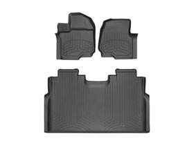 Tapetes para assoalho WeatherTech F-150 Lightning 1ª e 2ª fileira, preto Tapetes para assoalho WeatherTech F-150 Lightning 1ª e 2ª fileira, preto