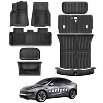 Tapetes para assoalho WEIZE Tesla Model Y Juniper 2025-2026, 11 peças Tapetes para assoalho WEIZE Tesla Model Y Juniper 2025-2026, 11 peças