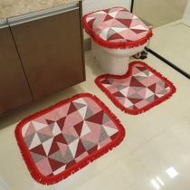 Tapetes Para Banheiro Antiderrapante Trio Moderno - bello lar decorações