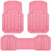 Tapetes para Carro CAR PASS de Borracha Pesada Impermeáveis Rosa Tapetes para Carro CAR PASS de Borracha Pesada Impermeáveis Rosa