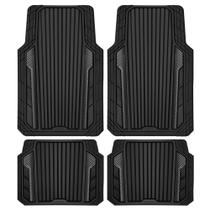 Tapetes para Carro CAR PASS de Borracha Resistente, 4 Peças, Ajuste Universal