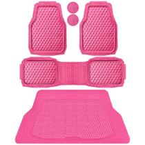 Tapetes para Carro CAR PASS Resistentes Rosa Ajuste Universal Tapetes para Carro CAR PASS Resistentes Rosa Ajuste Universal