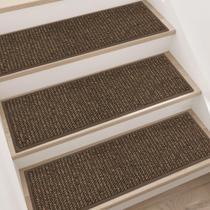 Tapetes para Escadas BEQHAUSE 71 x 23 cm Antiderrapantes Marrons 4 Peças