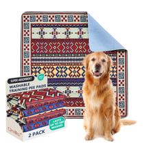 Tapetes para orina de perro lavables Qeils súper absorbentes 48x48 cm