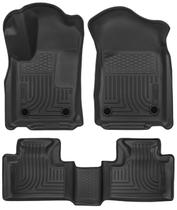 Tapetes para piso Husky Liners Weatherbeater, 3 peças, preto
