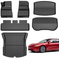 Tapetes para Piso YITAMOTOR Tesla Model 3 Highland 6PCS TPE Tapetes para Piso YITAMOTOR Tesla Model 3 Highland 6PCS TPE